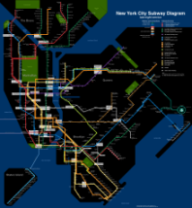 Subway late night map